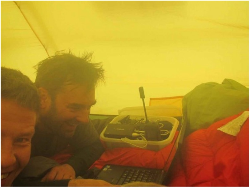Iridium AxcessPoint at the South Pole 2011