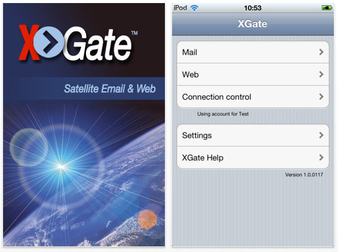 XGate Satellite Phone email for iPad iPhone iPod Touch iOS