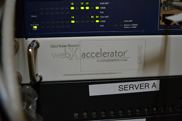 RedPort wxa router providing network solutions for a cruise ship