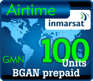 BGAN prepaid airtime for credit card processing via satellite